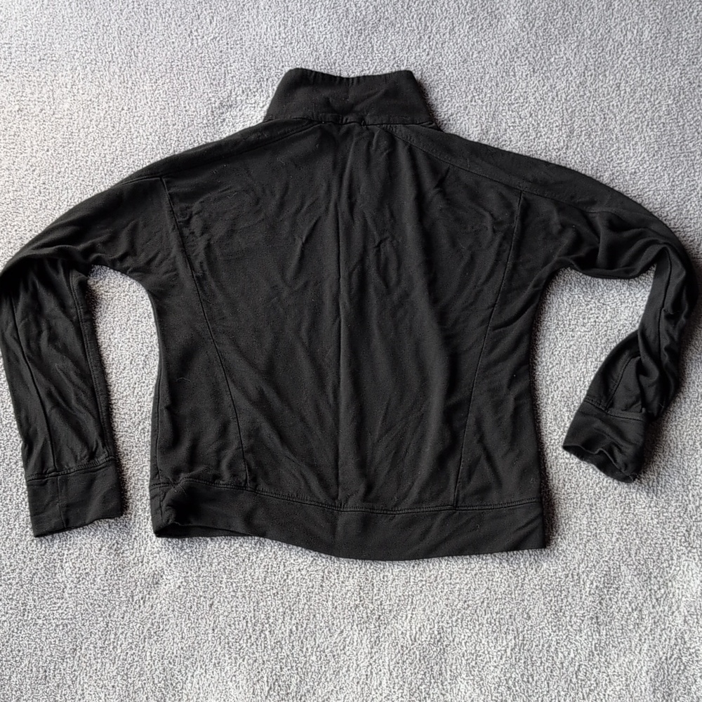 Workshop Republic Clothing Black Half-Zip Pullover Sweater Size XS - Picture 2 of 9